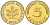 ФРГ 5 пфеннигов 1969 F KM 107, J. 382 сталь плакированная латунью PROOF 1094-7-31