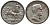 Италия 2 лиры 1916 R, Виктор Эммануил III (1900-1948), квадрига KM 55 серебро 4545-1012