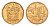 ЮАР 10 центов 2000 герб, цветок алоэ KM 161 сталь плакированная бронзой UNC 4621-962