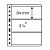Лист в альбом 'Vario' для 3 бон (S), черный. Leuchtturm. 335106