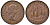 Великобритания 1/2 пенни 1965 Елизавета II (1952-2022) KM 896, Spink 4158 бронза 4122-834