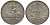 Гватемала 1/4 реала 1895 5 звезд, Испанское правление KM 162 серебро 4549-628