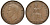 Великобритания 1 пенни 1946 Георг VI (1936-1952) KM 845, Spink 4114 бронза 51-2323