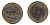 Великобритания 1/2 пенни 1943 Георг VI (1936-1952) KM 844, Spink 4115 бронза 59-716