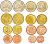 Финляндия евронабор из 8 монет 2000-2003 в капсулах UNC 1-5-2-28