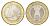 Германия 1 евро 2005 J KM 213 биметалл 4629-423