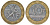 Франция 10 франков 1988 тип Гений Бастилии KM 964.1, Le Frank 375.2 биметалл 45-534