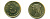 ЕГИПЕТ 50 ПИАСТРОВ 2010 КЛЕОПАТРА KM 942.2 сталь плакированная латунью UNC 83-1741