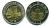 Китай 10 юаней 1999 возвращение Макао, город и документ KM 1279а биметалл UNC M5-21