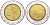 Италия 500 лир 1990 R, Квиринальский дворец в Риме KM 111 биметалл 4551-547