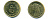 ЕГИПЕТ 50 ПИАСТРОВ 2010 КЛЕОПАТРА KM 942.2 сталь плакированная латунью UNC 83-1743