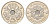 Дания 5 крон 2016 Маргрете II (1972-2024) KM 869 медно-никель UNC 119-121