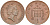 Великобритания 1 пенни 1988 Елизавета II (1952-2022) KM 935, Spink 4381 (B3) бронза 4594-122