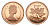 Канада 1 цент 1982 Елизавета II (1952-2022), кленовый лист KM 132 бронза PROOF 413-2944