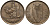 Ирландия 1 пенни 1941 курица с цыплятами KM 11 бронза 4127-513