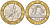 Франция 10 франков 1990 тип Гений Бастилии KM 964.1, Le Frank 375.5 биметалл 4519-252