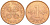 Финляндия 1 пенни 1963 первый год KM 44 медь 4547-1021