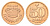 Дания 50 эре 2016 Маргрете II (1972-2024) KM 866 бронза UNC 80-827
