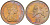Великобритания 10 пенсов 1980 Елизавета II (1952-2022) KM 912, Spink 4231 (F1) медно-никель UNC 4593-815