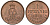 Ганновер 1 пфенниг 1860 B, Георг V KM 233, AKS 156, J. 90 медь 4594-258
