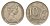 Австралия 10 центов 1967 Елизавета II (1952-2022), птица лирахвост KM 65 медно-никель 4364-3525
