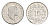 Швейцария игровой жетон 10 раппенов 1948 Men05 8058.6, Men18 10039.6 алюминий 4643-924