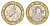 Франция 10 франков 1988 тип Гений Бастилии KM 964.1, Le Frank 375.2 биметалл 4118-626