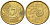 Испания 20 евроцентов 1999 KM 1044 латунь 4543-316