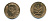 ФРГ 2 пфеннига 1967 J KM106, J.381 бронза UNC 00-00