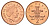 Великобритания 2 пенса 2000 Елизавета II (1952-2022) KM 987, Spink 4690 (C5) сталь плакированная медью UNC 4628-811