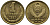 СССР 1 КОПЕЙКА 1991 ММД, БУКВА М KM 126а, Федорин 182 латунь 96-1038
