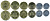 Коста-Рика лот из 6 монет 2003-2007 5, 10, 25, 50, 100, 500 колон UNC M76-17