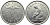 БЕЛЬГИЯ 1 ФРАНК 1934 BELGIQUE KM 89 никель 4393-937
