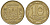 Украина 10 копеек 1992 5 ягод около К KM 1.1 a латунь 4174-159
