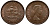 ЮАР 1 ПЕННИ 1955 ЕЛИЗАВЕТА II (1953-), ПАРУСНИК KM 46 бронза UNC 4384-1031