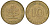 ФРГ 10 пфеннигов 1979 J KM 108, J. 383 сталь плакированная латунью 4132-553