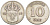 Швеция 10 эре 1918 W, Густав V (1907-1950) KM 780 серебро 116-1141