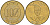 Заир 10 заиров 1988 KM 19 латунь 4591-1115