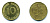 ФРГ 10 ПФЕННИГОВ 1984 J KM 108, J.383 сталь плакированная латунью 46-1443
