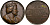 Франция медаль 1839 Пепин III (ле Бреф)(714-768), король франков (751-768), диаметр 52 мм. COLLIGNON 1530 бронза 1072-2-32