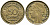ФРАНЦИЯ 50 САНТИМОВ 1932 ТИП MORLON, OPEN 9, С ЯГОДОЙ KM 849.1, LE FRANC 192.7 алюминиевая бронза 72-1156