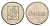 Бельгия парковочный жетон Bam диаметр 22 мм, вес 5 гр медно-никель 4656-523