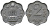 Индия 2 пайс 1965 ромб - Бомбей KM 13.1 алюминий 4396-1053