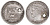 Венесуэла 1/2 реала 1858 стоимость на реверсе показана как 1 1/2 реала, но эта монета номиналом 1/2 реала Y 8 серебро 1529-541