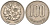 Япония 100 йен 1977 год 52, император Хирохито Сева (1926-1989) KM 82 медно-никель 63-368