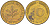 ФРГ 10 ПФЕННИГОВ 1970 J KM 108, J. 383 сталь плакированная латунью 219-437