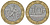 Франция 10 франков 1988 тип Гений Бастилии KM 964.1, Le Frank 375.2 биметалл 45-522