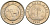 Либерия 1/2 цента 1941 KM 10a медно-никель UNC 4174-332