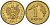 Польша 1 грош 2001 MW KM 276, Parchimowicz 701j латунь 4580-453