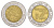 Мексика 2 песо 2013 Mo KM 604 биметалл 4637-636